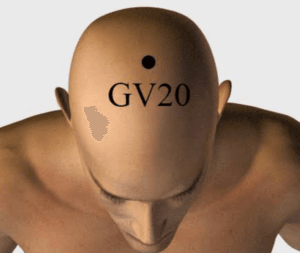 Gv20 acupressure point